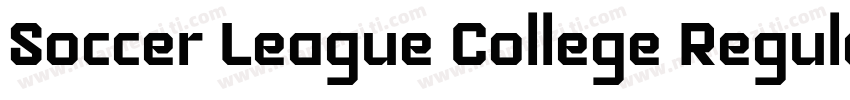 Soccer League College Regular字体转换